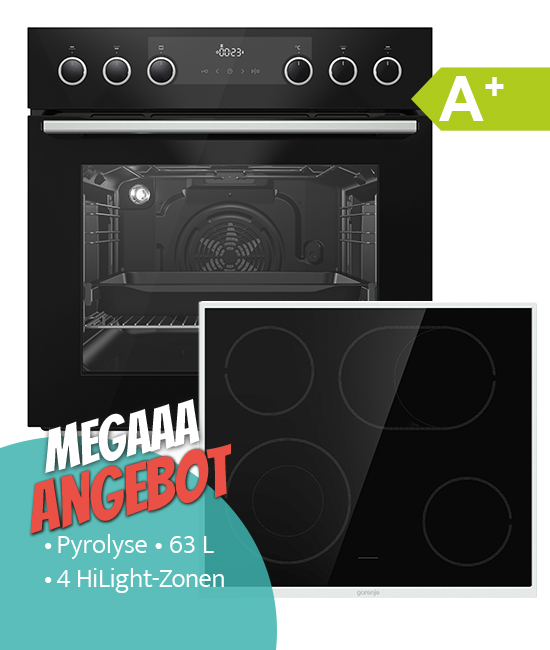 Gorenje 735745 BlackSet-III-Pyrolyse Einbau-Set MegaaaAngebot