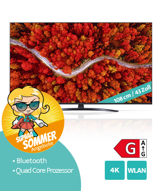 LG 43UP81006LR UHD-Smart-TV Sommer Angebot