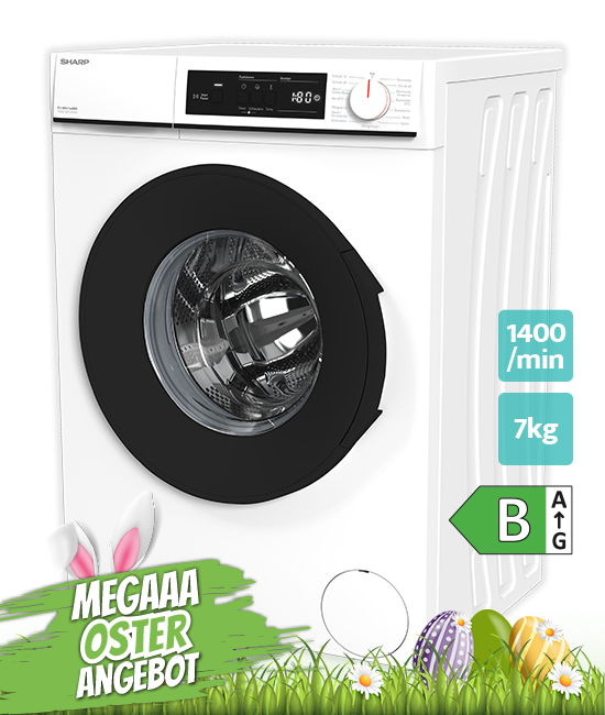 Sharp ES-NFA714BWB-DE Waschmaschine Oster -Angebot